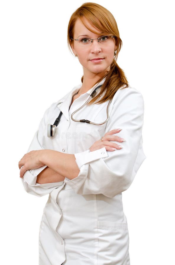 Portrait of young female doctor.