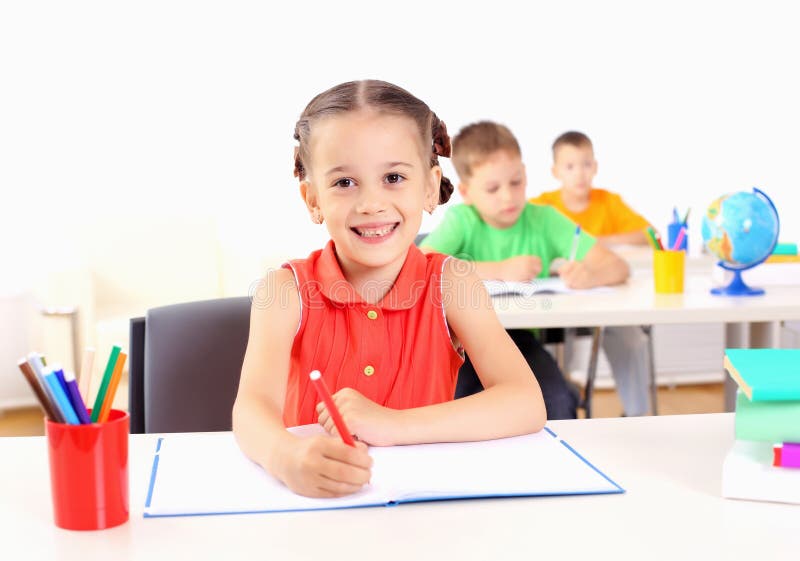 Portrait of a young girl stock image