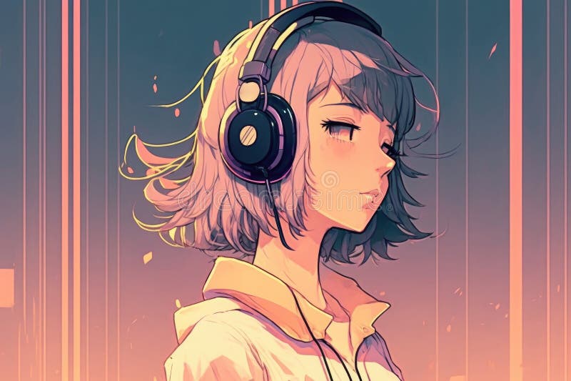 Anime Girl Listening To Music Background, Cartoon Profile Picture Aesthetic,  Aesthetic Powerpoint, Cartoon Powerpoint Background Image And Wallpaper for  Free Download