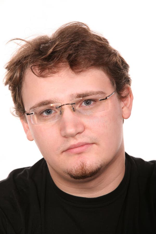 Portrait of young man in glasses