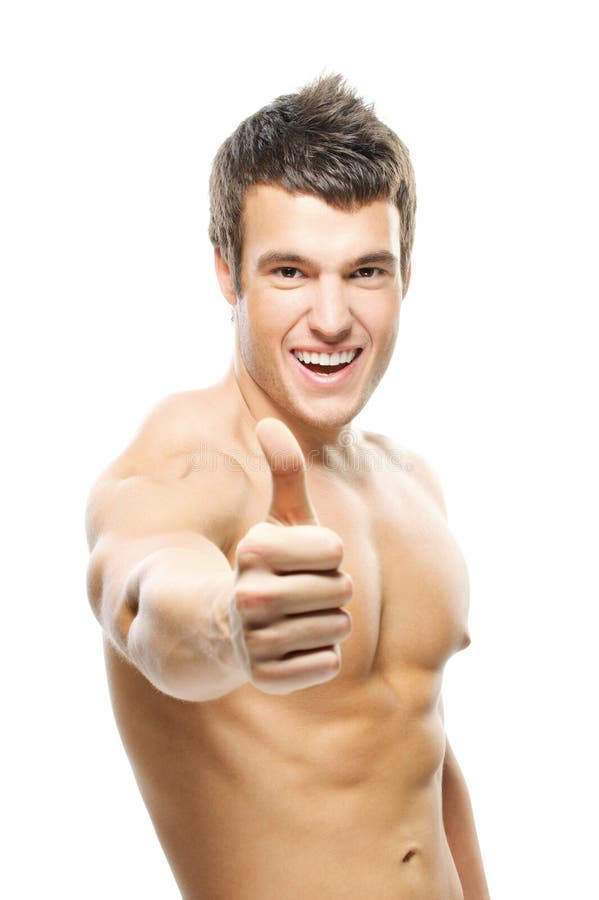 Portrait of young man showimg stock photography Portrait of young man showimg stock photography