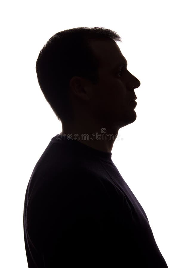 Man, Silhouette, Portrait, Head Shot, Male, Face, Neck, Shoulder