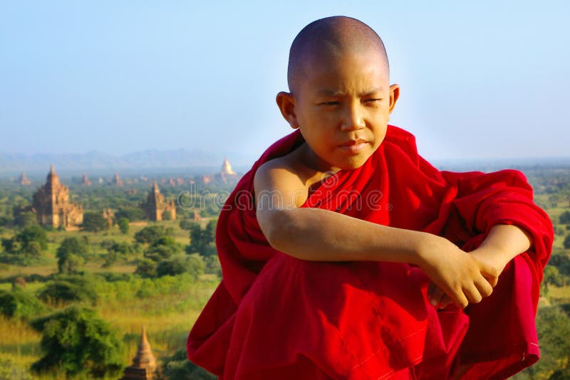 Portrait of young monk