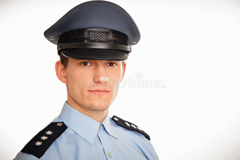 Portrait of young policeman