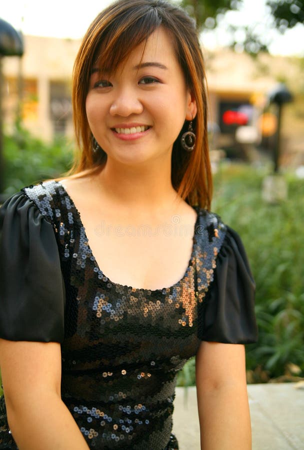 Portrait Of Young Pretty Asian Girl