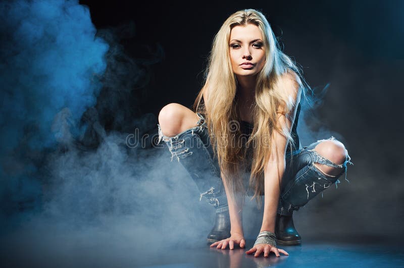 Portrait of young seductive woman stock image Portrait of young seductive woman stock image