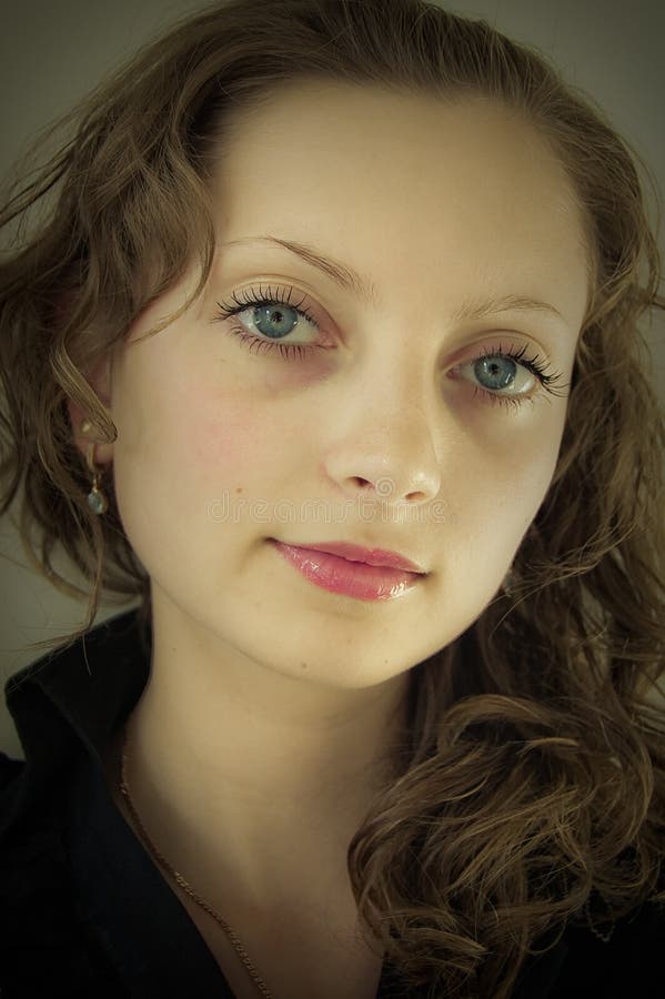 Portrait of young smiling girl