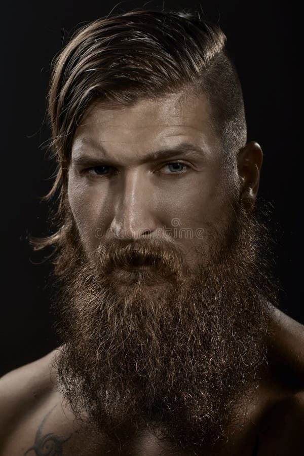Portrait of a young stylish bearded man stock photos Portrait of a young stylish bearded man stock photos