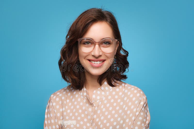 Elegant Stylish Woman In Glasses Stock Image Image Of Accessory Lady