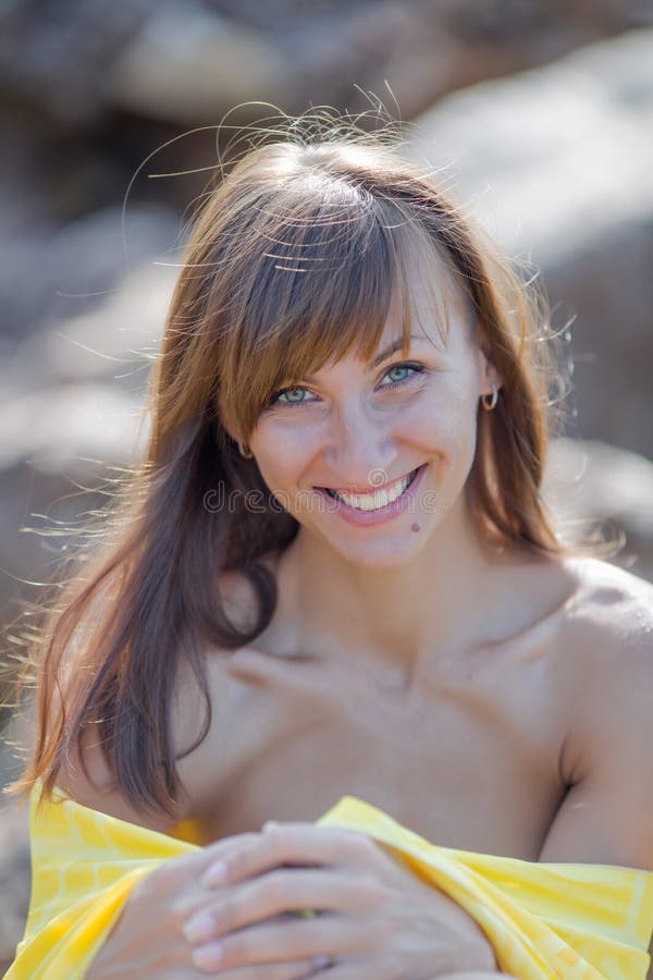 Portrait of young woman outdoors royalty free stock photos Portrait of young woman outdoors royalty free stock photos