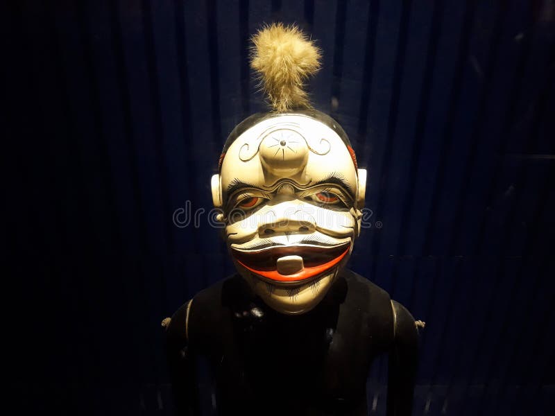 Portrait étroit sur la marionnette dans le vieux musée de marionnette de ville de Jakarta photo libre de droits Portrait étroit sur la marionnette dans le vieux musée de marionnette de ville de Jakarta photo libre de droits
