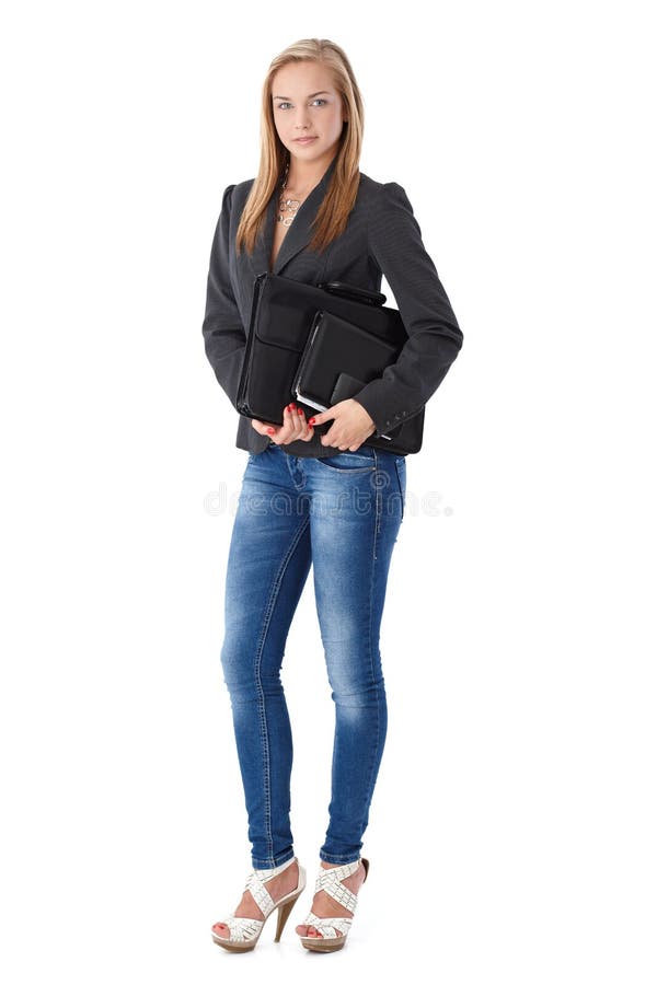 Portret comercial ocazional stock image