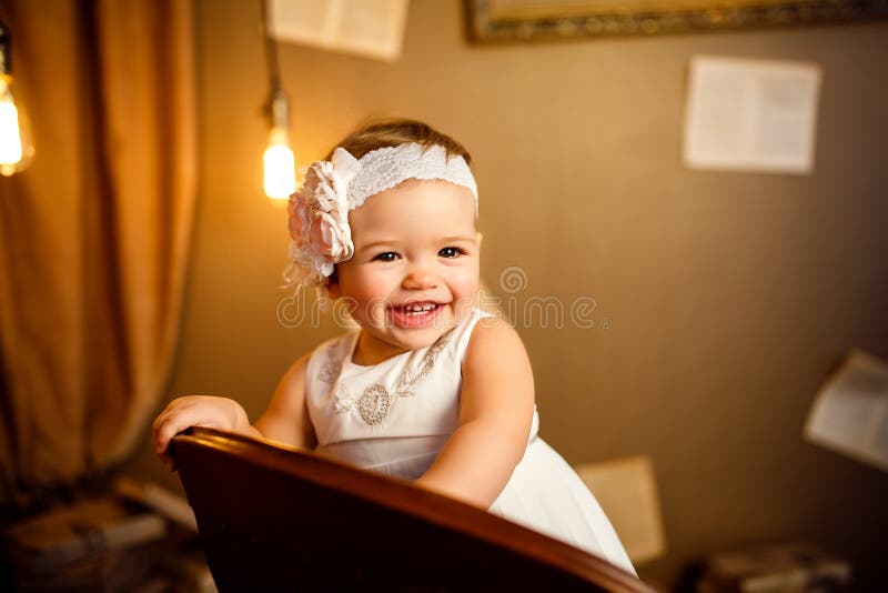 Portret piękny mały dziecko Zakończenie fotografia stock Portret piękny mały dziecko Zakończenie fotografia stock