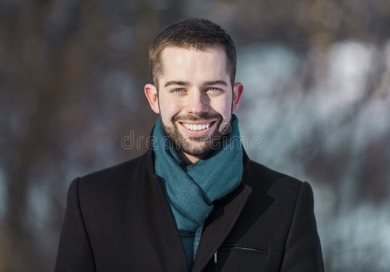Portret van de Jonge Beared-Mens stock foto's Portret van de Jonge Beared-Mens stock foto's