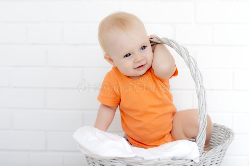 Portret van de mooie baby stock foto Portret van de mooie baby stock foto