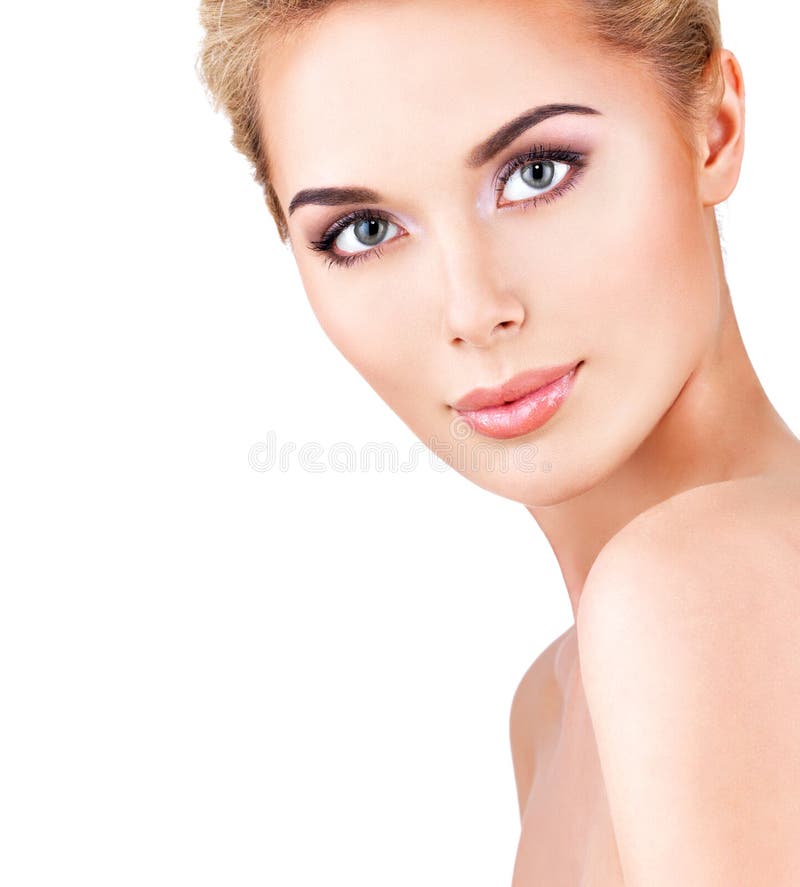 Portret van de mooie vrouw royalty-vrije stock foto Portret van de mooie vrouw royalty-vrije stock foto