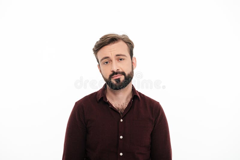 Portret van een charmante jonge mens die camera bekijken stock afbeelding Portret van een charmante jonge mens die camera bekijken stock afbeelding