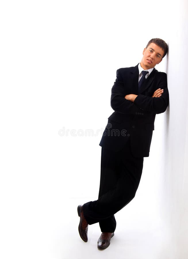 Portret van een jonge zakenman stock foto