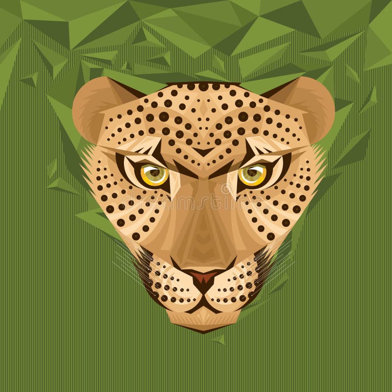 Portret van een luipaard vectorillustratie vector illustratie Portret van een luipaard vectorillustratie vector illustratie