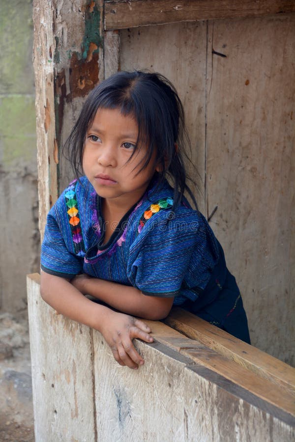Portret van een Mayan kind