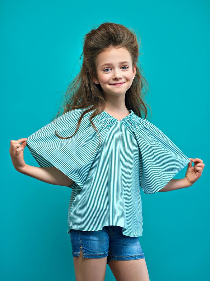 Portret van het mooie kind stock foto