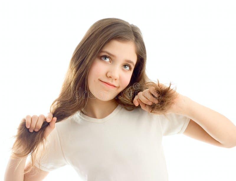 Portret van een schattig tienermeisje stock afbeeldingen