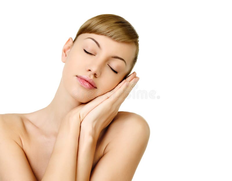 Portret van een vrouw royalty-vrije stock afbeeldingen