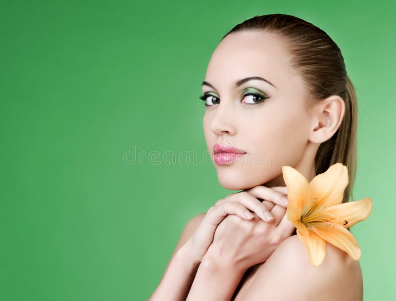 Portret van een vrouw stock foto's