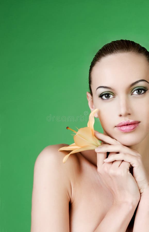 Portret van een vrouw royalty-vrije stock afbeelding