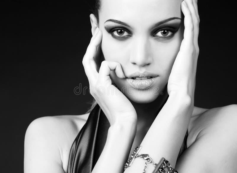 Portret van een vrouw royalty-vrije stock foto's