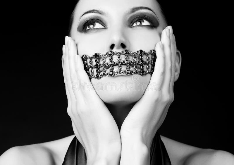 Portret van een vrouw stock foto