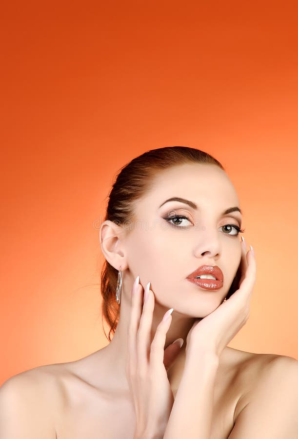 Portret van een vrouw royalty-vrije stock afbeelding