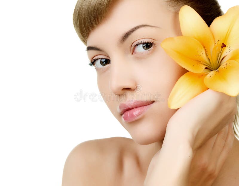 Portret van een vrouw stock fotografie