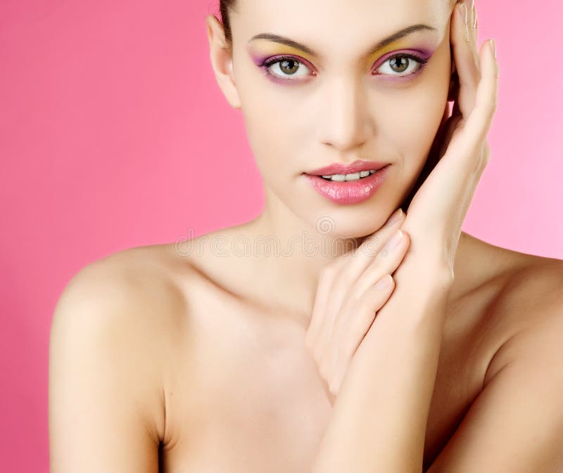 Portret van een vrouw royalty-vrije stock afbeeldingen