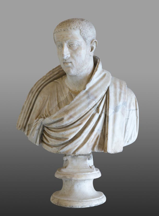 Ancient Roman portrait bust of a man. Ancient Roman portrait bust of a man