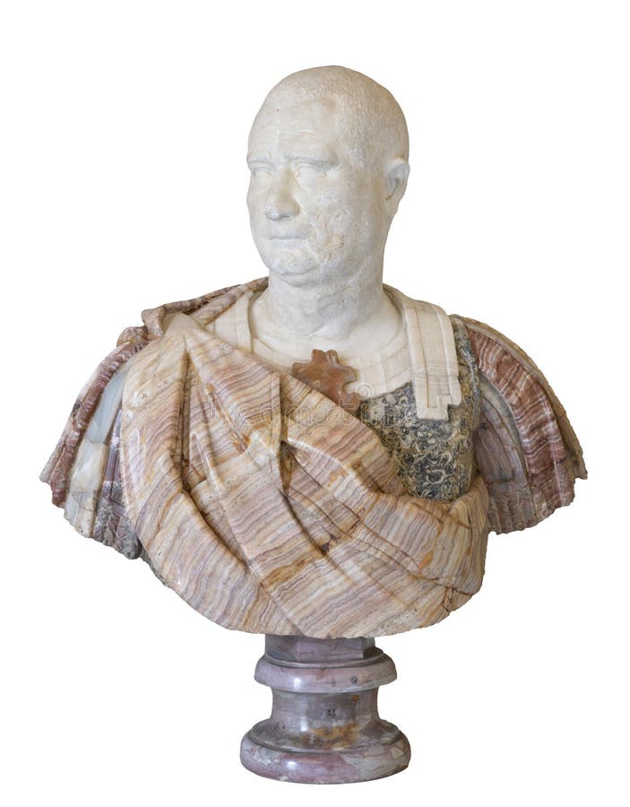 Ancient Roman portrait bust of a man. Ancient Roman portrait bust of a man