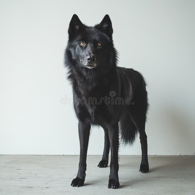 Portretul Maiestuos Wolfdog Studio vector illustration