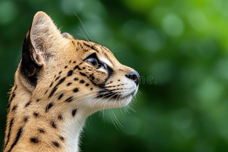 Portretul unui leopard pătat în sălbăticie stock illustration