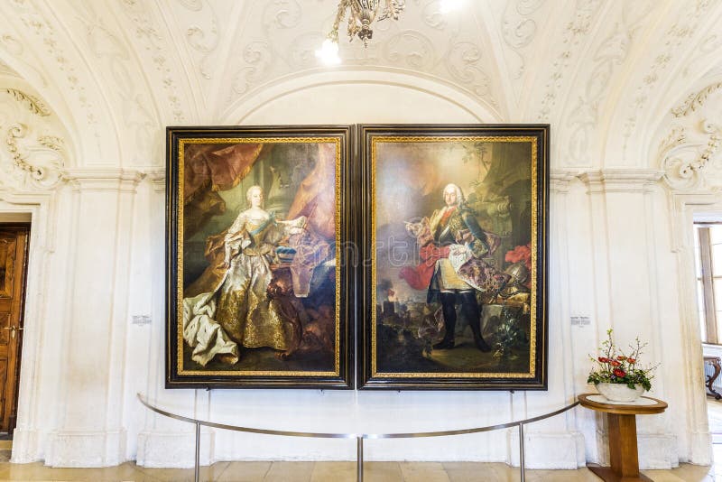 Porträt von Maria Theresia-und Franz I Stephans