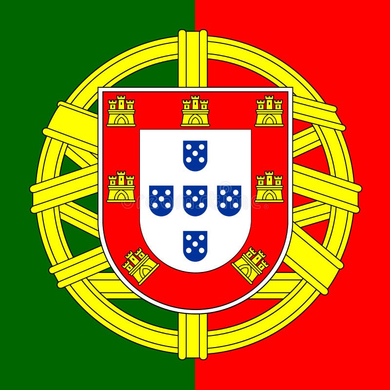 Portugal coat of arms stock vector. Illustration of political - 31639381