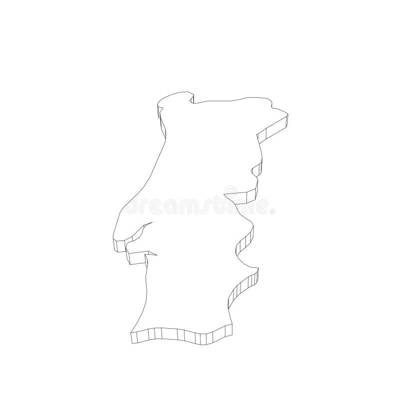 Map of Portugal. Simple outline map vector illustration 8726749 Vector Art  at Vecteezy