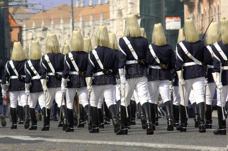 Portugal, Lisbon: military parade of Republican Guard