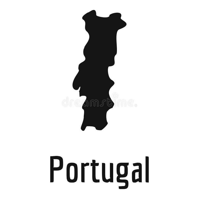 Portugal map from black puzzles set jigsaw parts Vector Image