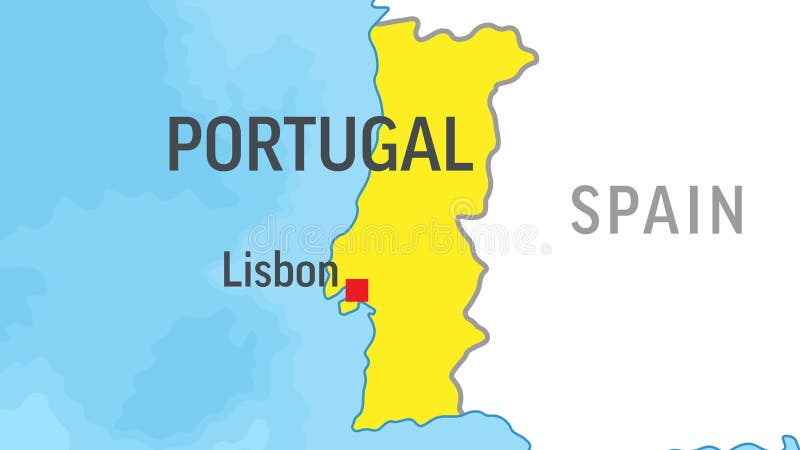 Zoom on Portugal Map and Flag. World Map. 10236063 Vector Art at