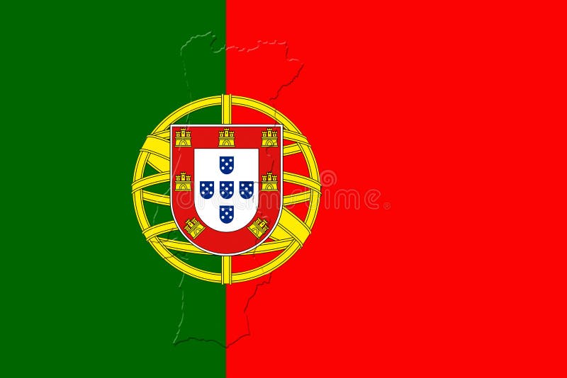 Three-dimensional map of Portugal on white background. 3d Stock Photo -  Alamy