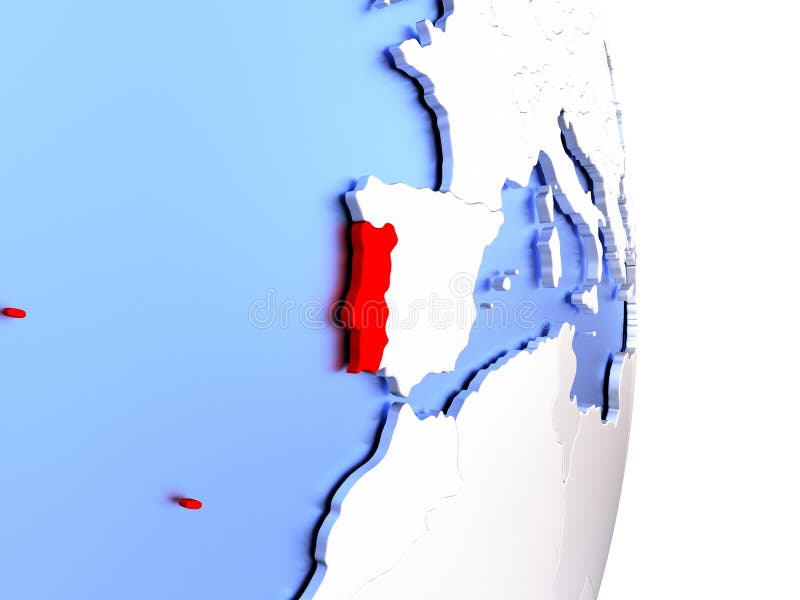 Localização Do País Portugal Dentro Do Mapa 3d Da Europa Ilustração Stock -  Ilustração de isométrico, bairro: 202524003