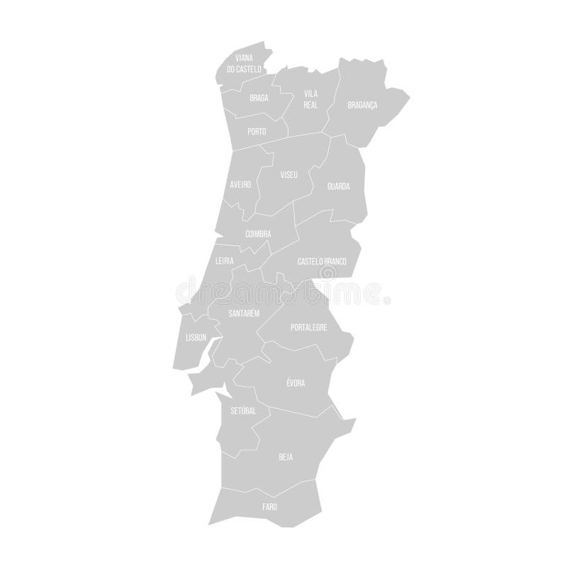 Portugal districts free map