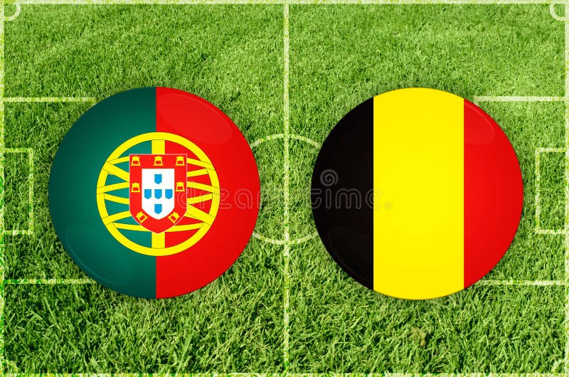 Portugal Vs Belgium Football Match Stock Photo - Image of european