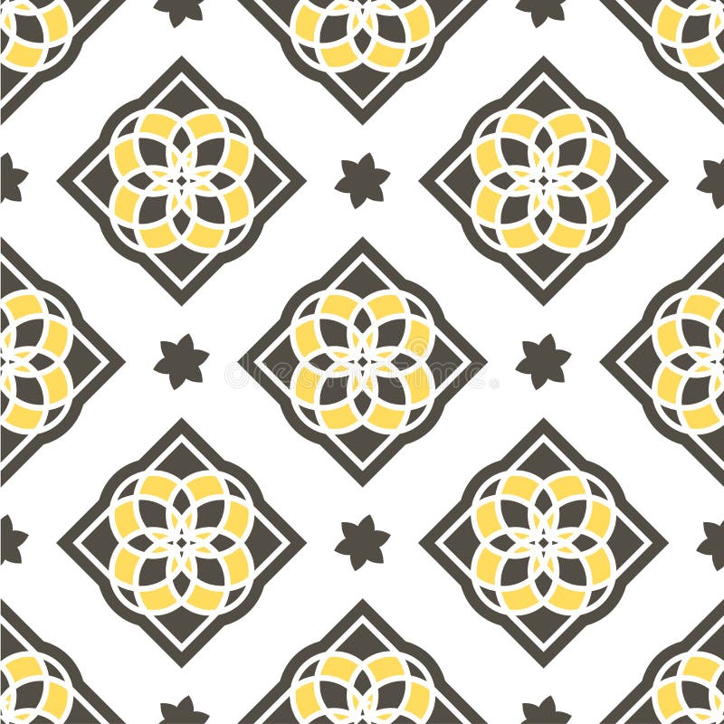 Portugalskie azulejo płytki wzór bezszwowego royalty ilustracja Portugalskie azulejo płytki wzór bezszwowego royalty ilustracja