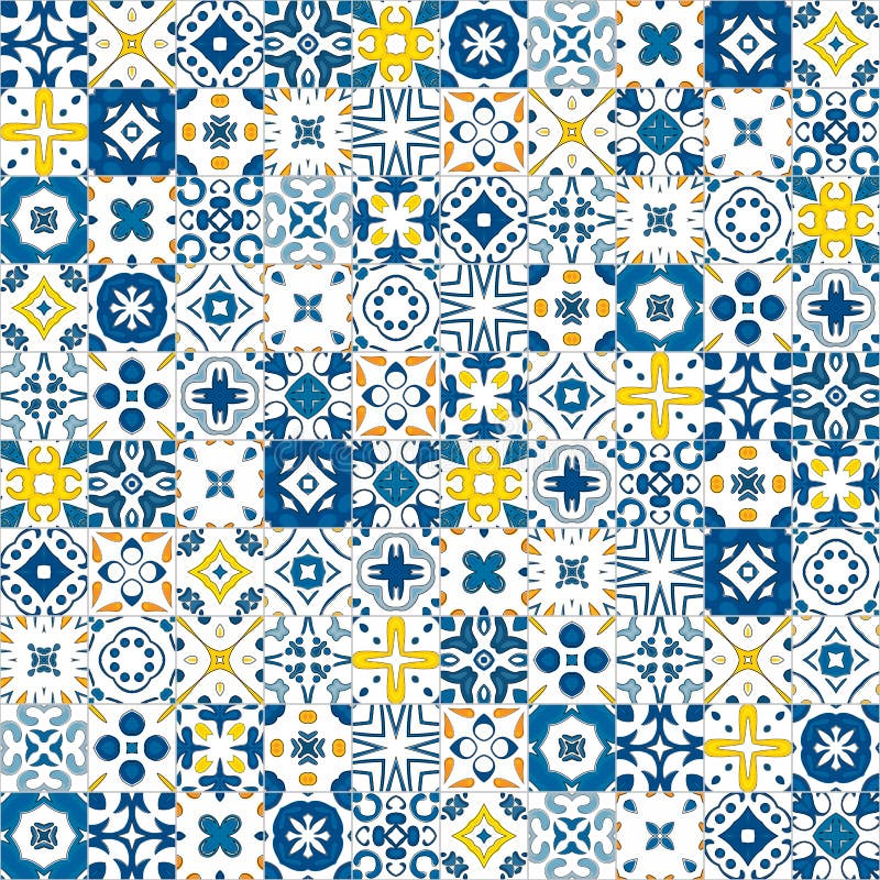 Portugese tegels vector illustratie Portugese tegels vector illustratie